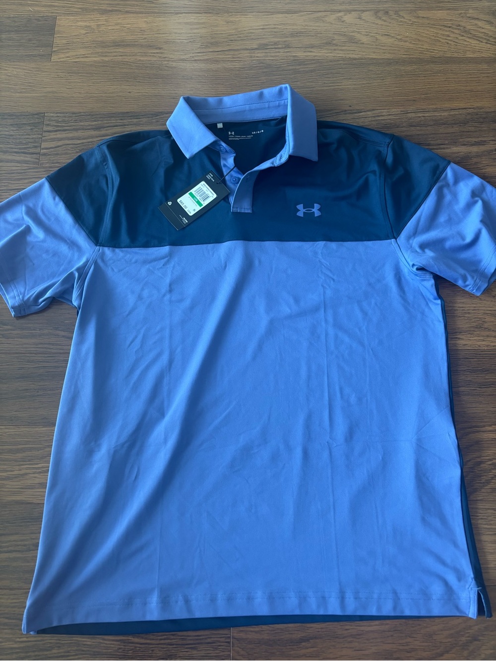 NWT Under Armour Men’s Two-Tone Blue Polo Shirt